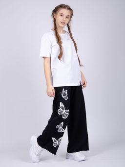 Брюки "БД-8" бабочки, футер с лайкрой (М)