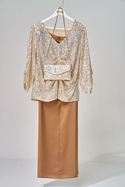 Костюм FITA 4152 золотисто-бежевый - Mira fashion фото 3