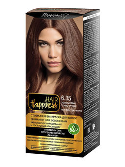 Белита-М Hair Happiness Крем-краска д/волос аммиачная №6.35 золотистый темно-русый