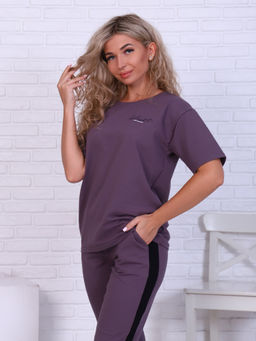 Костюм женский 5-316а (кофейно-серый)