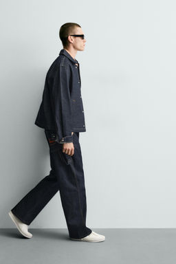 JEANS LOOSE FIT BORDADO / ?ndigo - Zara фото 8