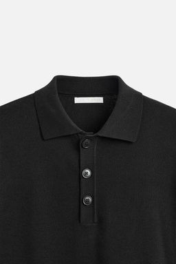 RELAXED FIT KNITTED POLO SHIRT - Zara фото 10