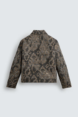 JACQUARD TEXTURED JACKET - Zara фото 8