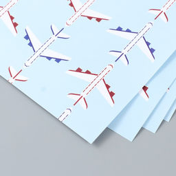 Цена за 5 шт. Бумага для скрапбукинга Арт Узор. Самолёты, 180 г/м?, 30.5?32 см