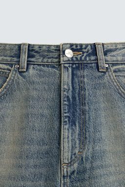 RELAXED FIT EMBROIDERED NFL MIAMI DOLPHINS JEANS - Zara фото 7