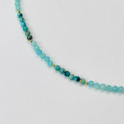 Чокер из Хризоколлы и Амазонита 38 см +