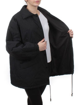 H24-213 BLACK Куртка демисезонная женская (100 гр. синтепон) - Fashion фото 7