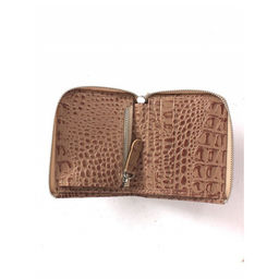 Портмоне женское Croco-ПР-931 натуральная кожа 1 отд, 4 карм, бежевый кайман (79) 264745  фото 3