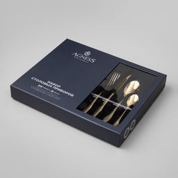 НАБОР СТОЛОВЫХ ПРИБОРОВ SENSO AGNESS 24 ПР., СТАЛЬ 18/10, ПВД ПОКРЫТИЕ, ЦВЕТ: ШАМПАНЬ фото 5