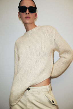 ASYMMETRIC HEM KNIT JUMPER - Zara фото 2