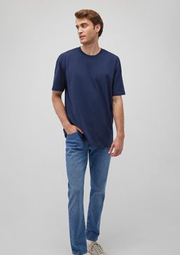 Lacivert Basic Tisort