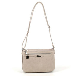 Женская сумка через плечо с тремя отделениями 87008 Бежевый - Cidirro фото 2