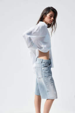 OVERSIZE GAUZE SHIRT - Zara фото 34