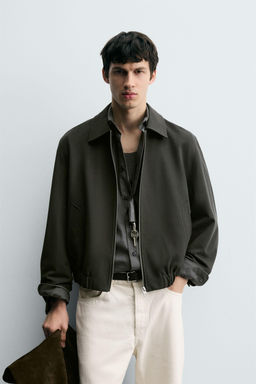 TEXTURED TWILL JACKET - Zara фото 2