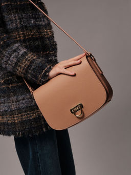 Сумка на плечо Azaro 31034 бежевая нуга