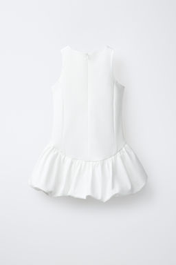 VESTIDO FALDA GLOBO / Blanco - Zara фото 4
