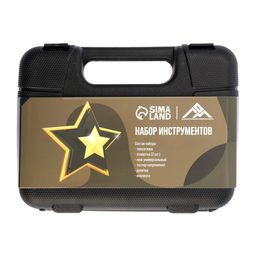 Набор инструментов в кейсе ЛОМ 23 ФЕВРАЛЯ, в подарочной упаковке, 7 предметов