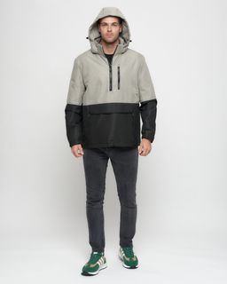 Куртка-анорак спортивная мужская бежевого цвета 3307B - Wonderrman фото 6