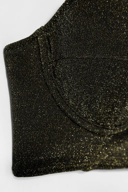 SPARKLY BIKINI TOP KATE MOSS X ZARA  фото 4