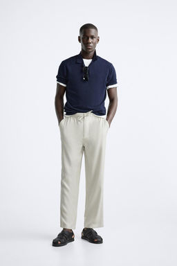 LYOCELL JOGGER WAIST TROUSERS - Zara фото 12