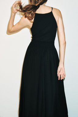 VESTIDO COMBINADO TIRANTES / Negro - Zara фото 3