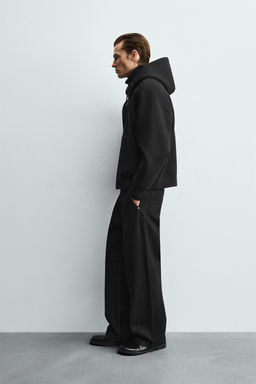 NEOPRENE-EFFECT HOODIE - Zara фото 12