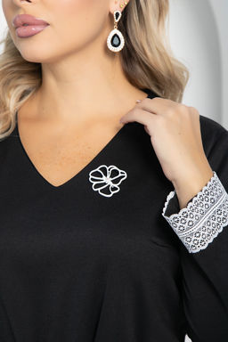 Платье Денвер (черное) П11435 - Lt collection фото 3