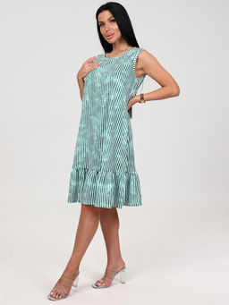 626 САРАФАН (Зеленый/полоса) - А-дина фото 4