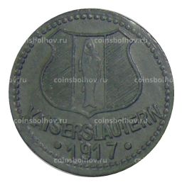 Монета 10 пфеннигов 1917 года Германия Нотгельд Кайзерслаутерн