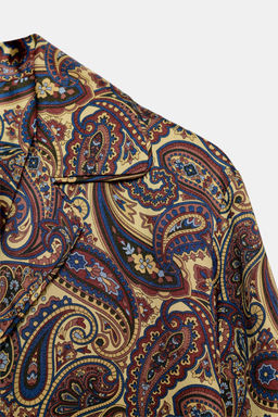 ZW COLLECTION PAISLEY PYJAMA SHIRT - Zara фото 7