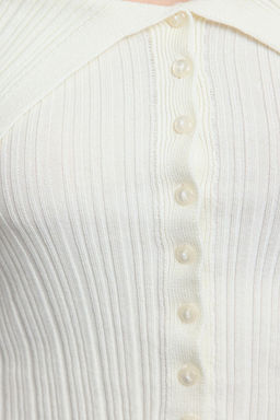 TRENDYOLMILLA Turuncu Crop Premium Iplik/Ozel Iplik Triko H?rka TWOAW25HI00095 фото 9