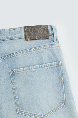 VINTAGE EFFECT BAGGY FIT DENIM BERMUDA SHORTS - Zara фото 18