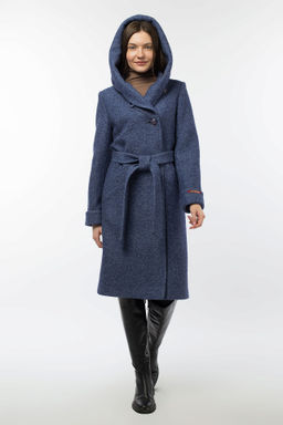01-10524 Пальто женское демисезонное (пояс) - El podio фото 5