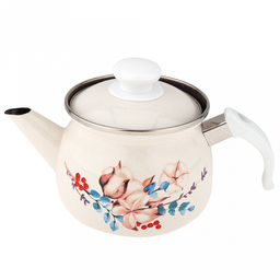 "Унесенные ветры" Чайник эмалированный 1л, металлическая крышка (Россия)