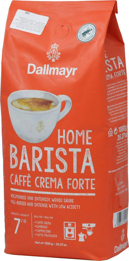 Dallmayr. Home Barista Caffe Crema Forte (зерновой) 1 кг. мягкая упаковка