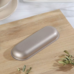 Форма для выпечки «Овал», 19×7×2.5 см, антипригарное покрытие, золотистая