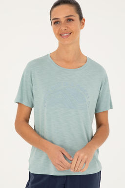 U. S. Polo Assn / Женская зеленая футболка с круглым вырезом - U.s. polo assn фото 10
