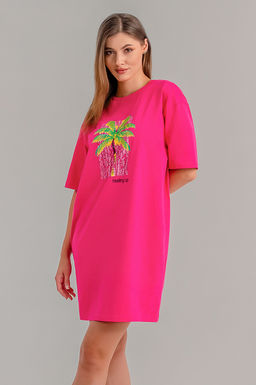 Арт. 4146 Туника женская 44-54(6 шт) Цвет:фуксия