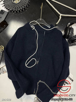 Свитер женский с молнией однотонный - Bruno фото 5