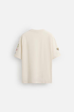 CONTRAST PRINTED T-SHIRT - Zara фото 8