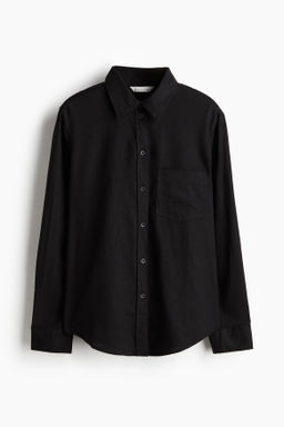 Camisa en mezcla de lino