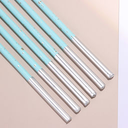 Цена за 2 шт. Свечи для торта «Исполнение желаний», 15 см, 6 шт., голубой цвет