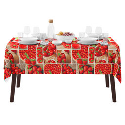 Урожай Скатерть 150х145см, длина стола до 110см, на 4 персоны, хлопок Премиум 186г/м2, Домашняя мода (Россия)  фото 5