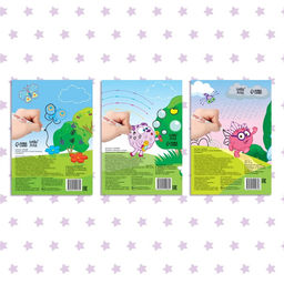 Набор книг Напиши и сотри, 3 шт. по 12 стр., А5, + 3 маркера, Смешарики  фото 12