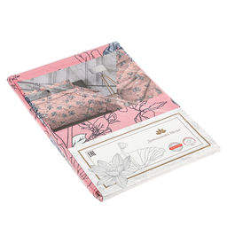 Простыня 2-х спальная Цветы сакуры пудровый 180х220см, бязь Комфорт 121г/м2, хлопок 100%, упаковка классическая ПВХ 28х41см, Домашняя мода (Россия) фото 2