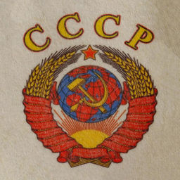 Шапка для бани и сауны, с принтом «СССР», полиэфир 70%, шерсть 30%, «Добропаровъ»