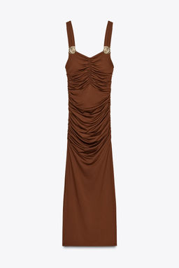 SHELL POLYAMIDE DRESS - Zara фото 16