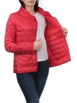 K-634 RED Куртка демисезонная стеганая женская (70 гр. холлофайбер) - Fashion фото 7