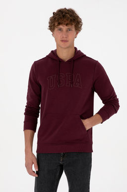 Erkek Bordo Basic Sweatshirt Sepette S_rpriz _ndirim - U.s. polo assn фото 3