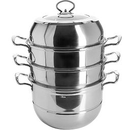 30905 Мантоварка 3х-ярусная 12,4л 32 см нерж/ст MB (х4)